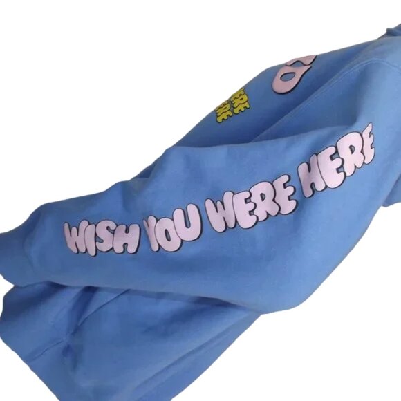 PINK FLOYD Wish You Were Here Hoodie, 3XL, LIGHT BLUE Pullover Sweatshirt - Picture 9 of 13
